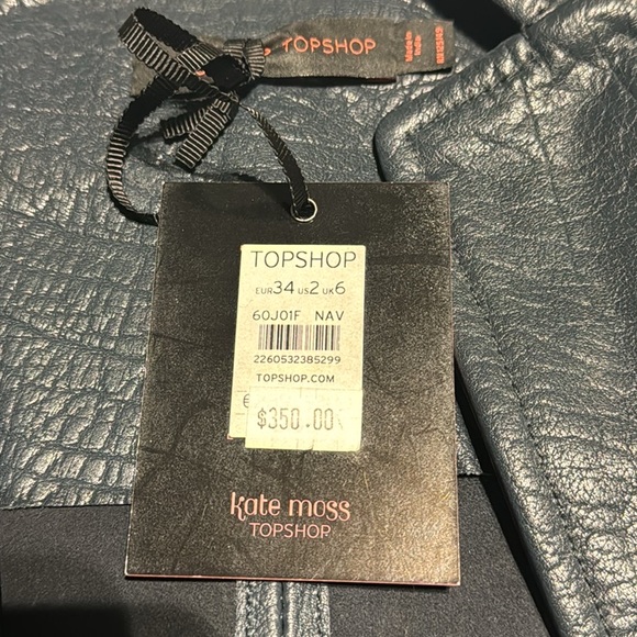 KATE MOSS X TOPSHOP Limited Edition Fringed Leather Jacket - Picture 15 of 17